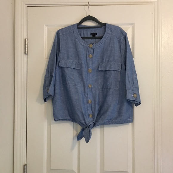 Ann Taylor Tops - Ann Taylor Button Down Denim Shirt